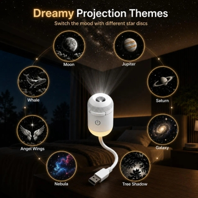 ✨ Plug-and-Play HD Star Projector